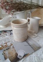 oude licht beboterde confiture- zalfpot *Marries*, Antiek en Kunst, Curiosa en Brocante, Verzenden