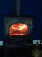 Houtkachel met pijp en grondplaat - 60x30x48 cm, Ophalen of Verzenden, Gebruikt, Hout, Houtkachel