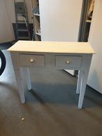 Side table wit, Ophalen of Verzenden, 25 tot 50 cm, Rechthoekig, 100 tot 150 cm