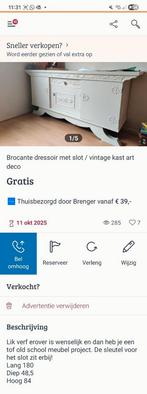 Gratis dressoir tv meubel kast, Ophalen of Verzenden, Gebruikt, 25 tot 50 cm