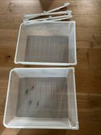 Pax komplement fijndraad manden 2x wit 50cm breed, Gebruikt, Minder dan 100 cm, Metaal, Met lade(s)