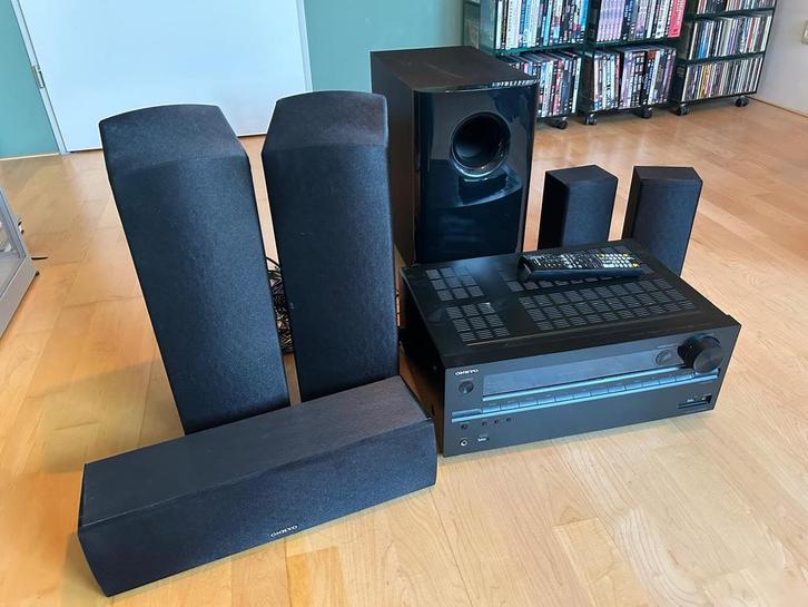 Onkyo HT-R693 5.1.2 surround receiver + luidsprekerset, Audio, Tv en Foto, Home Cinema-sets, Gebruikt, Overige spelers, 5.1-systeem