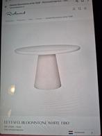 Richmond eettafel Bloomstone 130 wit, Huis en Inrichting, Tafels | Eettafels, Rond, Nieuw, Ophalen of Verzenden, 100 tot 150 cm