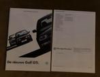 Folder Golf GTI 1991, Boeken, Ophalen of Verzenden, Nieuw, Volkswagen