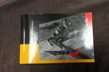 Aprilia RSV4 999cc 2009 motorcycle owner maintenance manual beschikbaar voor biedingen