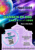 Dansen in dio party like it is 1999, Tickets en Kaartjes, Concerten | House, Techno en Trance, April, Eén persoon