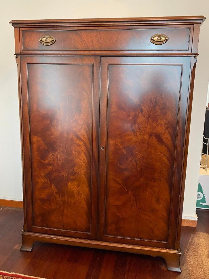 TV Kast / Stereo Kast - Mahonie, Huis en Inrichting, Kasten | Televisiemeubels, Gebruikt, 100 tot 150 cm, 50 tot 100 cm, 25 tot 50 cm