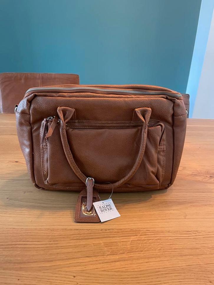 Luiertas Ralph Boyer - nieuw!, Sieraden, Tassen en Uiterlijk, Tassen | Damestassen, Nieuw, Overige typen, Bruin, Ophalen
