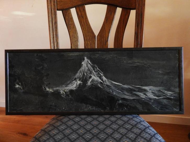 Landschappen 2-luik - Gesigneerd - Theo Goedvriend, Antiek en Kunst, Kunst | Schilderijen | Klassiek, Ophalen of Verzenden