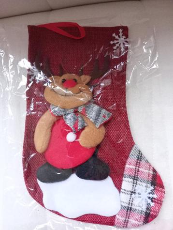  Decoratieve Kerstsok met rendier uit Frankrijk – NIEUW beschikbaar voor biedingen