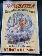 Winchester shotgun shells.  Metalen reclame bord, Ophalen of Verzenden, Reclamebord