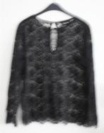 zwart kanten shirt  maat 40, Maat 38/40 (M), Zwart, Ophalen of Verzenden, Lange mouw