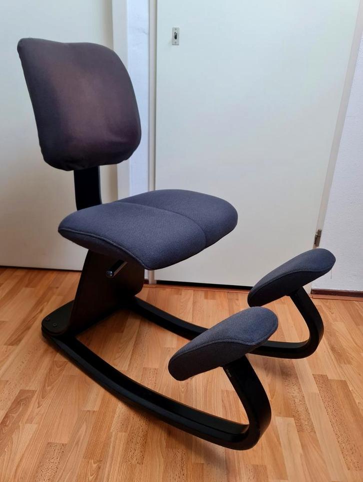 Stokke Varier Opposit kniestoel evenwicht stoel bureaustoel, Huis en Inrichting, Bureaustoelen, Gebruikt, Bureaustoel, Zwart, Ergonomisch