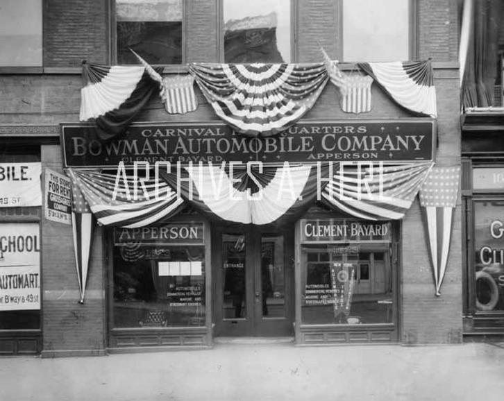 Bowman Automobile Company store 1908 foto, Verzamelen, Automerken, Motoren en Formule 1, Nieuw, Auto's, Verzenden