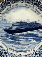 Delfts Blauw Bord Eurodam 2008 met Certificaat, Antiek en Kunst, Ophalen of Verzenden