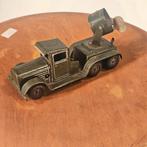 Vintage Blikken Auto Leger Groen - 13 cm, Ophalen, Gebruikt, G, G