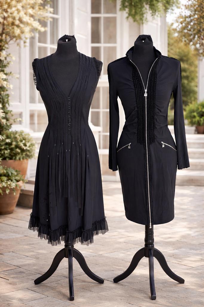 Twee mooie zwarte jurken van het merk Indies, Ophalen of Verzenden, Zo goed als nieuw, Zwart