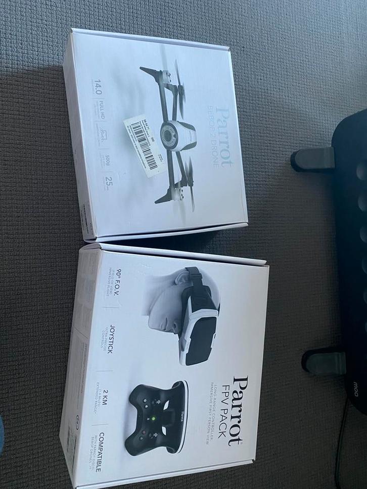 Parrot Bebop 2 Drone + FPV Pack, Audio, Tv en Foto, Drones, Zo goed als nieuw, Cameradrone, Topkwaliteit, Parrot, 900 gram tot 4 kilo