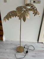 Goudkleurige palm staande lamp - 140cm hoog, Ophalen, Gebruikt, Metaal, 100 tot 150 cm