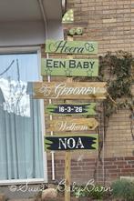 NIEUW Geboortebord Wegwijzer voor zowel jongen als meisje., Ophalen of Verzenden, Nieuw, Geboortebord