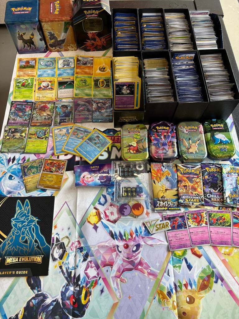 Grote Pokémon Collectie: Vintage, Hits, 4000+Bulk & Tins, Ophalen of Verzenden, Gebruikt, Meerdere kaarten, Foil