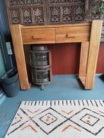 Tuintafel /Sidetable teakhout uit Indonesië, Ophalen, Zo goed als nieuw, Rechthoekig, Teakhout