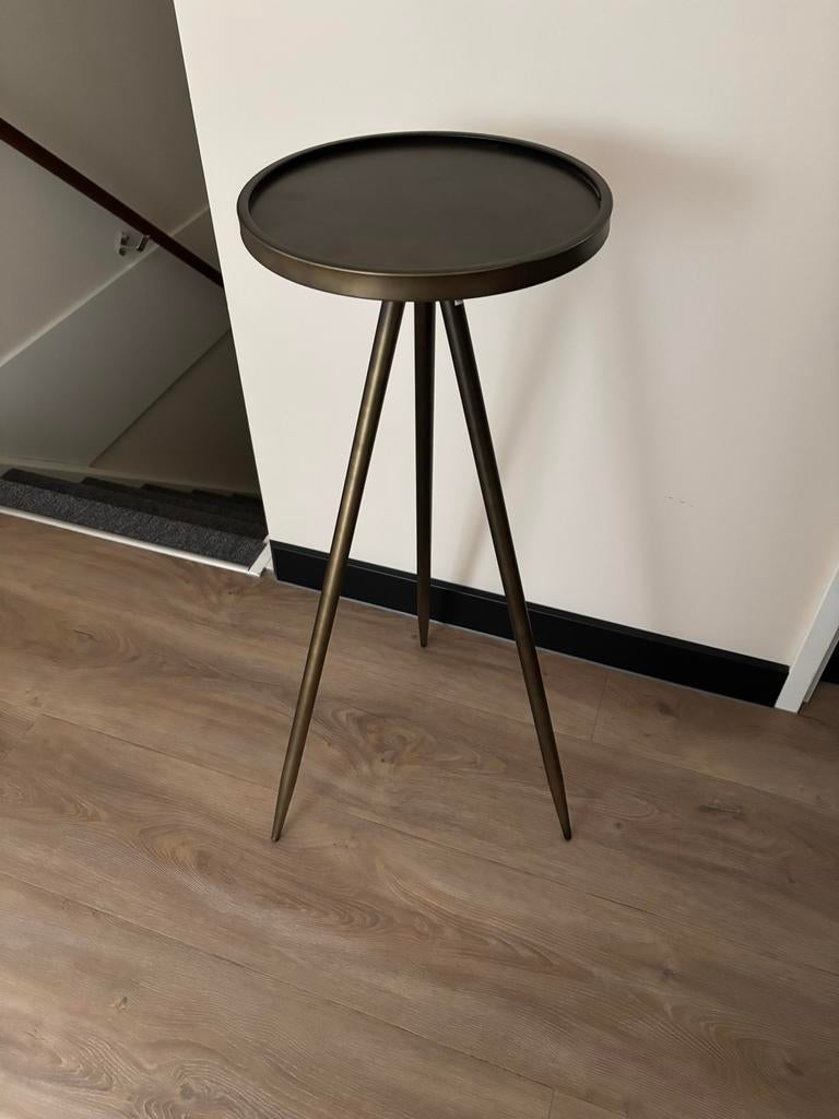 Hoge bijzettafel Gianni van Leen Bakker, Huis en Inrichting, Tafels | Bijzettafels, Ophalen, Minder dan 55 cm, Metaal of Aluminium