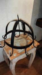 Mooie brocante grote degelijke zware ijzeren vleesrek pannen, Ophalen of Verzenden