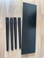 Zwart houten tafeltje / tv meubel (70x120x36 cm), Ophalen, Gebruikt, 100 tot 150 cm, 50 tot 75 cm