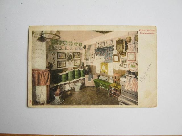 Ansichtkaarten Nederland, TC 3-83 Marken, Binnenkamer 1903, Verzamelen, Ansichtkaarten | Nederland, Gelopen, Noord-Holland, Voor 1920