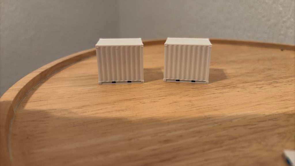 HERPA 2 CONTAINERS. HO 1;87, Hobby en Vrije tijd, Modeltreinen | H0, Ophalen of Verzenden, Zo goed als nieuw