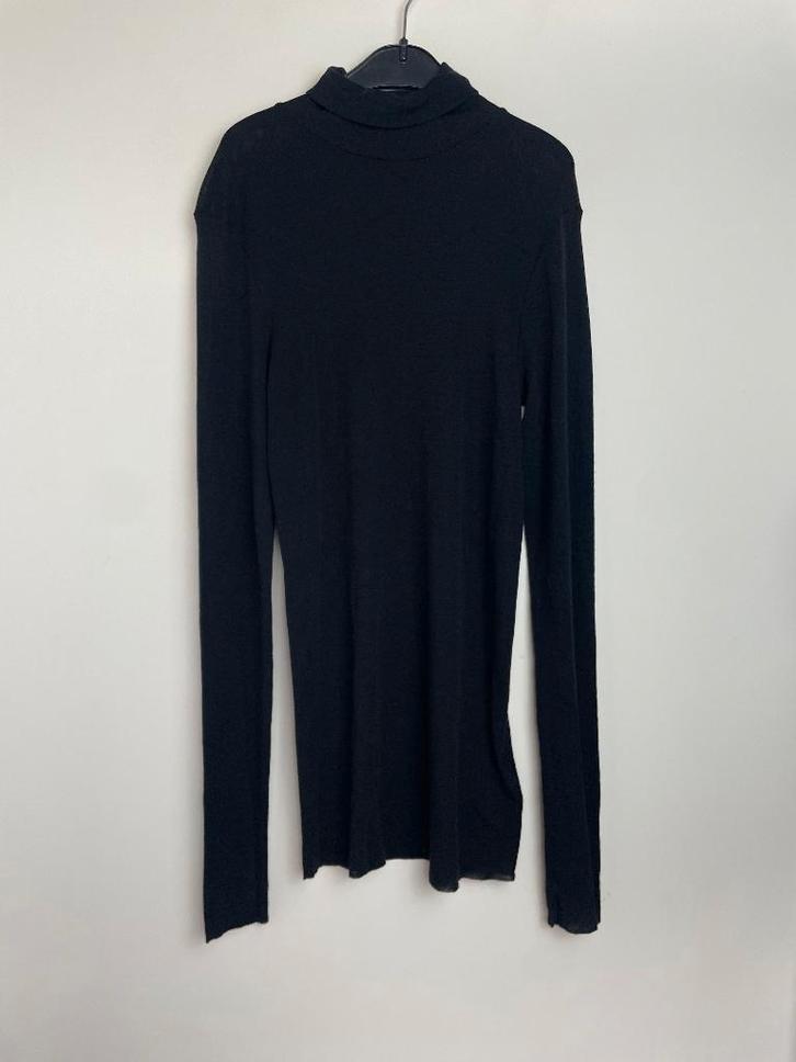 COS dungebreide trui top maat 40 wol met col, Kleding | Dames, Truien en Vesten, Zo goed als nieuw, Maat 38/40 (M), Zwart, Ophalen of Verzenden