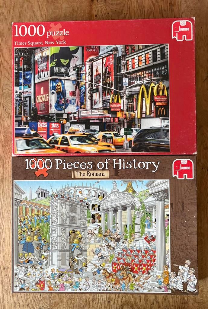 Jumbo puzzels 1000, Ophalen of Verzenden, 500 t/m 1500 stukjes, Zo goed als nieuw