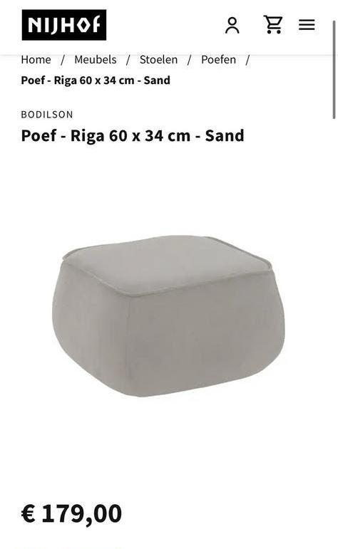 Super leuke poef!, Ophalen of Verzenden, Zo goed als nieuw, Rond, Minder dan 50 cm