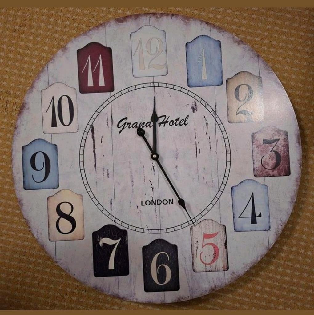 Grote Wandklok Grand Hotel London, Ophalen, Analoog, Wandklok