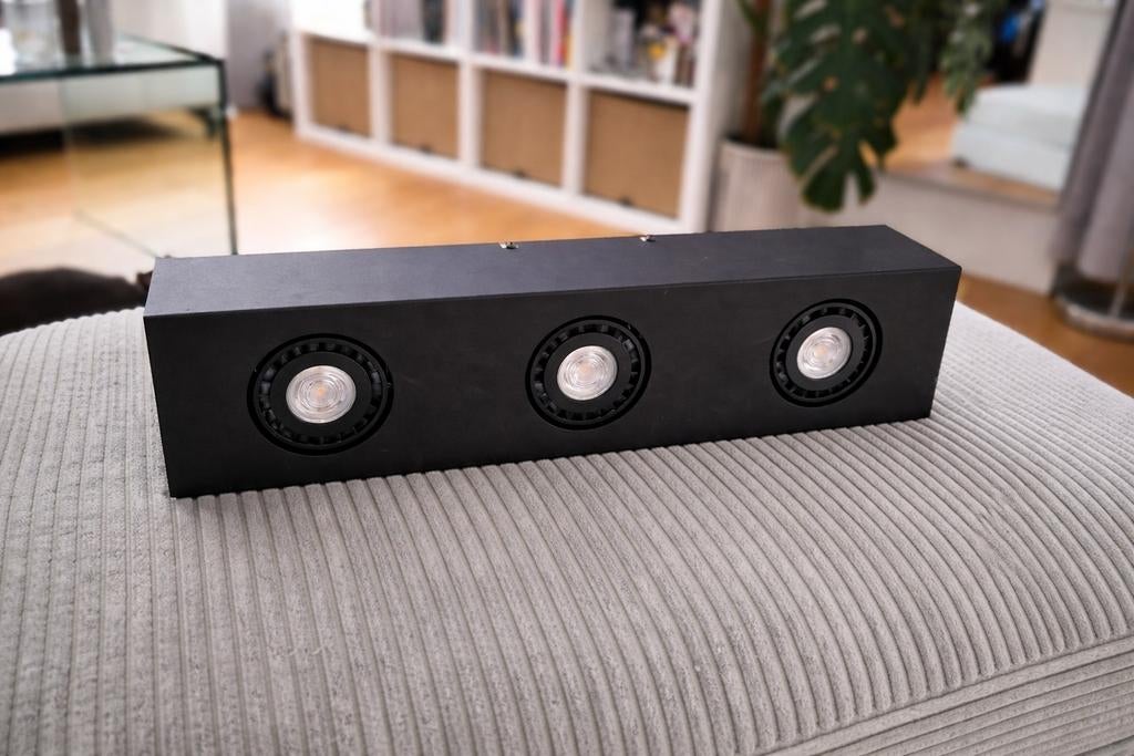 Brilliant zwarte plafond spots, Ophalen, Metaal of Aluminium, Zo goed als nieuw, Plafondspot of Wandspot