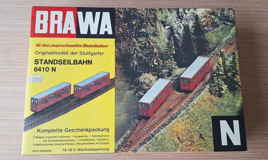Brawa N 6410 Standseilbahn - Compleet!, Overige merken, Wisselstroom, Gebruikt, Overige typen