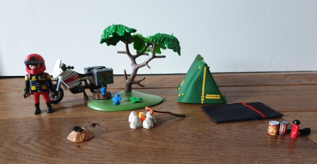 5438 Playmobil Kampeerder met motor, Kinderen en Baby's, Speelgoed | Playmobil, Ophalen of Verzenden, Zo goed als nieuw, Complete set