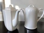 2 villeroy & boch thee-koffiepotten wit porselein Bone China, Ophalen, Overige typen, Zo goed als nieuw, Overige stijlen