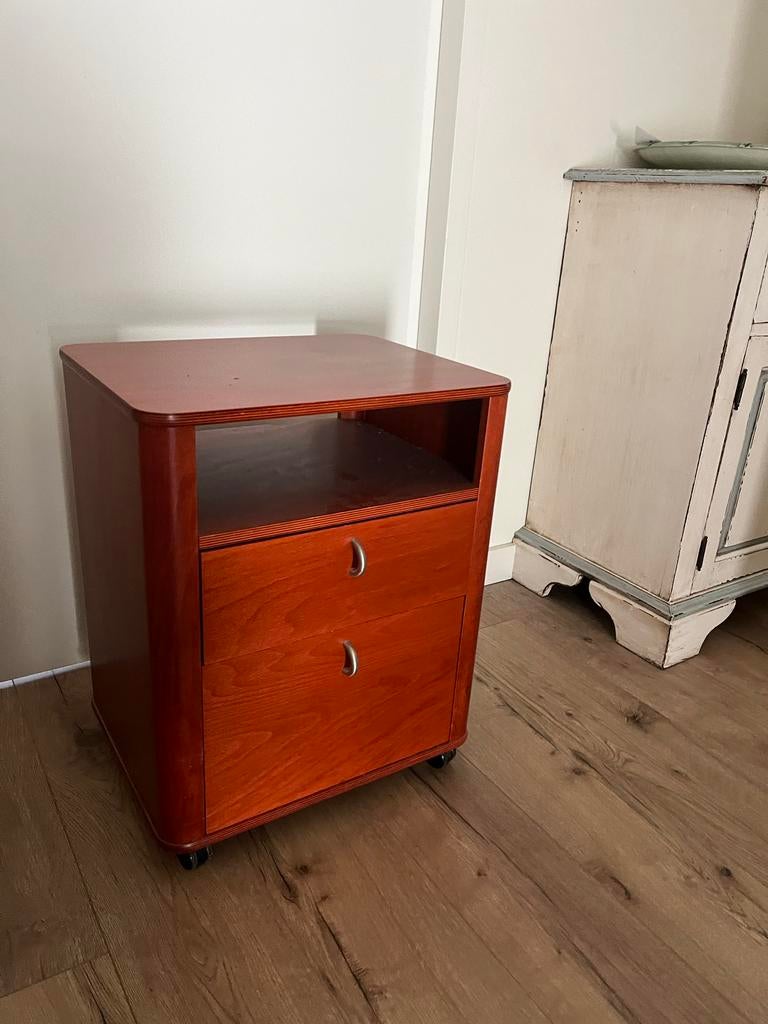 Auping Nachtkastje - Houten Kastje met Lades, Huis en Inrichting, Slaapkamer | Nachtkastjes, Ophalen, Gebruikt, Minder dan 45 cm