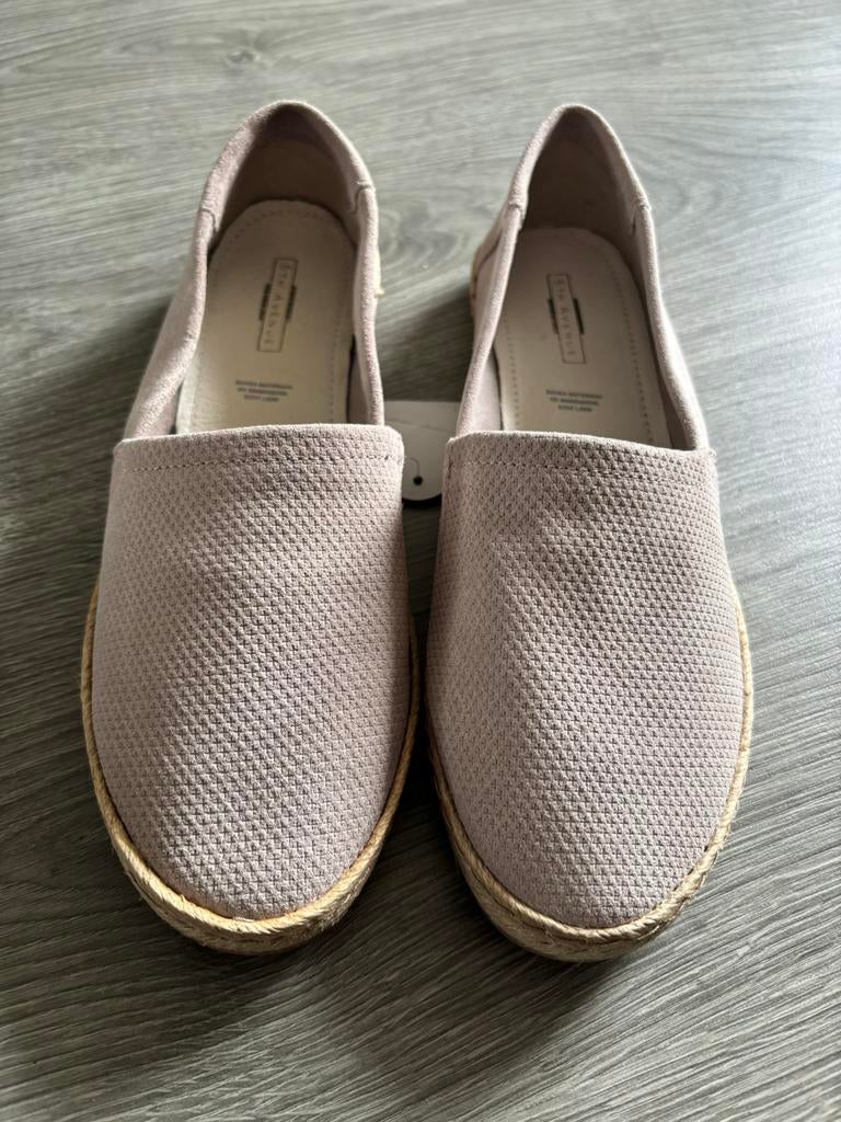 Leren espadrilles maat 39, Nieuw, Ophalen of Verzenden, Espadrilles of Moccasins, Grijs