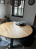 Woood Rhonda XL ronde eettafel, Ophalen, Zo goed als nieuw, 4 tot 6 stoelen