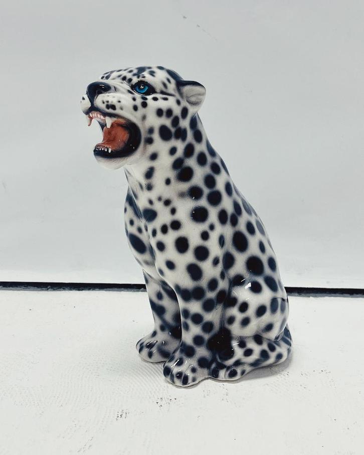 Luipaard Beeld Keramiek, Verzamelen, Beelden en Beeldjes, Nieuw, Dier, Ophalen of Verzenden