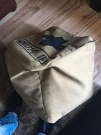 bruine stoffen zitzak/zit kubus, Ophalen, Zo goed als nieuw, Bruin, Zitzak