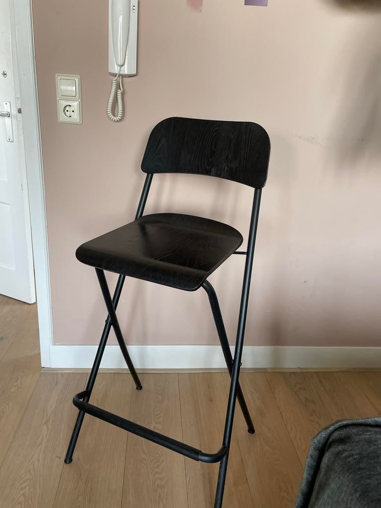 Ikea Franklin barkrukken (2 stuks), Ophalen, Gebruikt, Met voetsteun, 60 tot 90 cm
