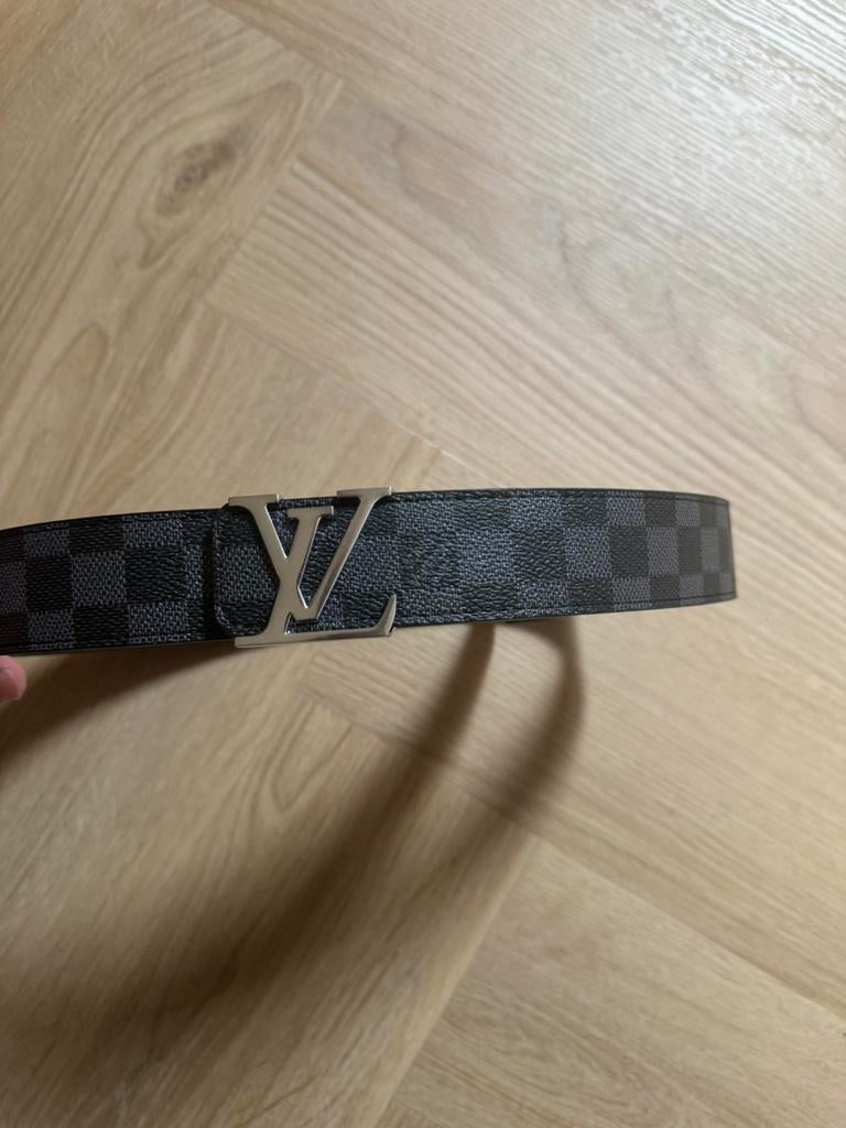 Luxe designer riem - Damier Ebène - Zwart - 110, Kleding | Dames, Riemen en Ceinturen, Ophalen of Verzenden, Zo goed als nieuw