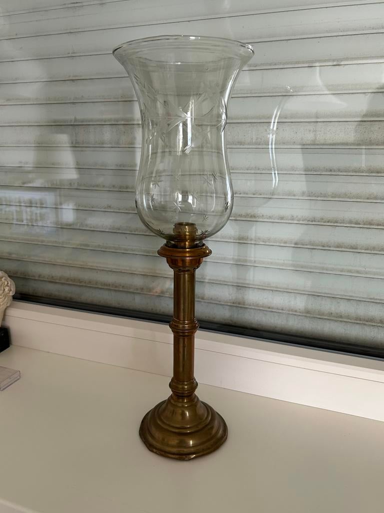Antiek windlicht, Antiek en Kunst, Ophalen of Verzenden