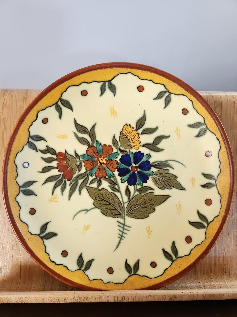 Wandbord Gouda Plateel, Antiek en Kunst, Ophalen of Verzenden