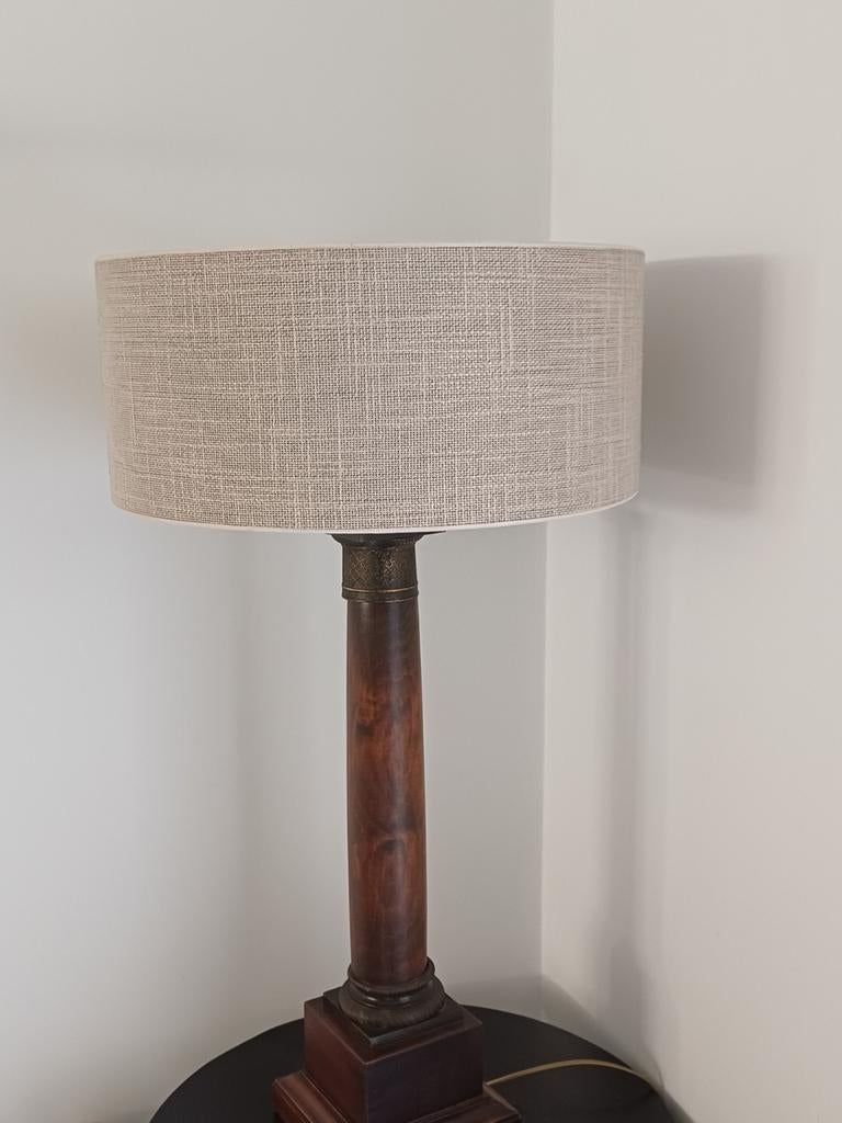 Tafellamp met stoffen duran kap., Ophalen, Minder dan 100 cm