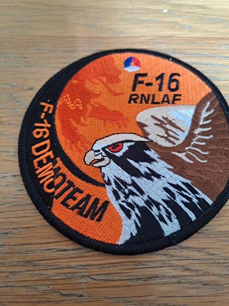 F-16 RNLAF Demo Team Patch - Koninklijke Luchtmacht, Ophalen of Verzenden, Luchtmacht, Nvt, Embleem of Badge